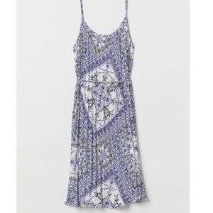 Paisley print chiffon dress